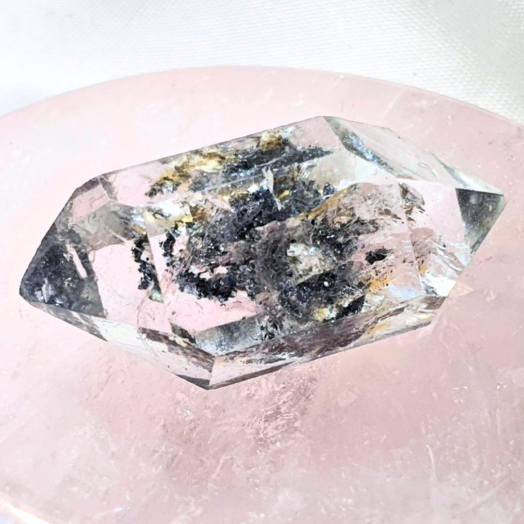 High Grade Herkimer Diamond Quartz with Rainbows - 36mm