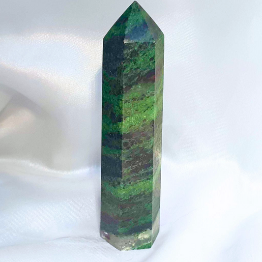 Ruby in Zoisite Crystal Tower Point