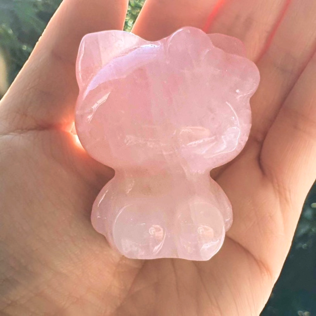 Rose Quartz Kitty Free Form