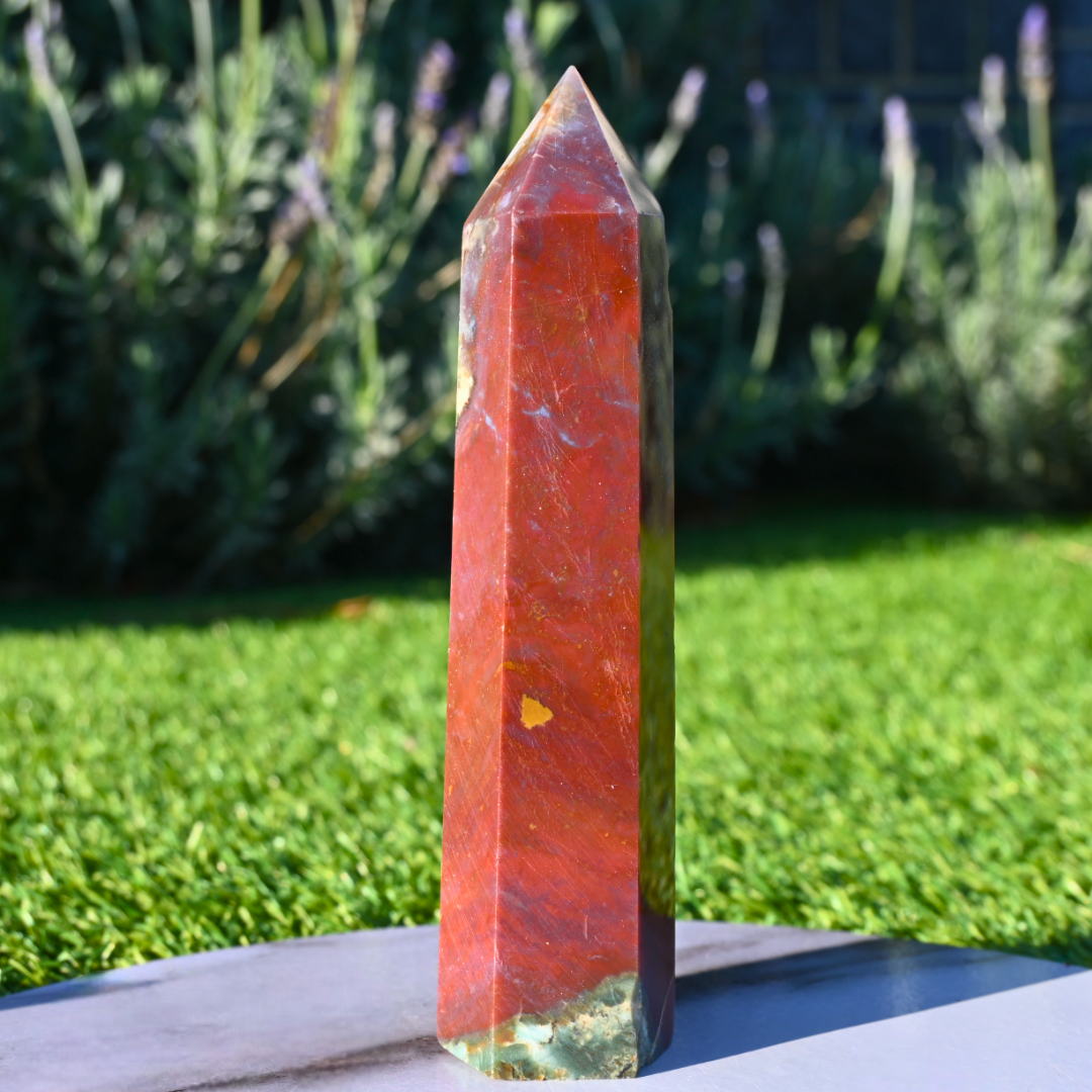 Large Ocean Jasper Tower - 15cm, 292g