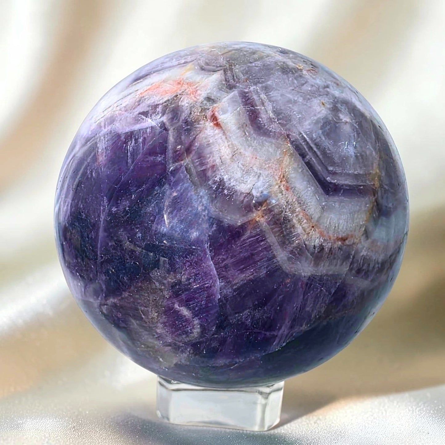 Smoky Amethyst Crystal Sphere